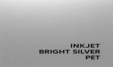 Inkjet Bright Silver PET — Premium-Metall-Effekt-Kennzeichnung für auffälliges Branding